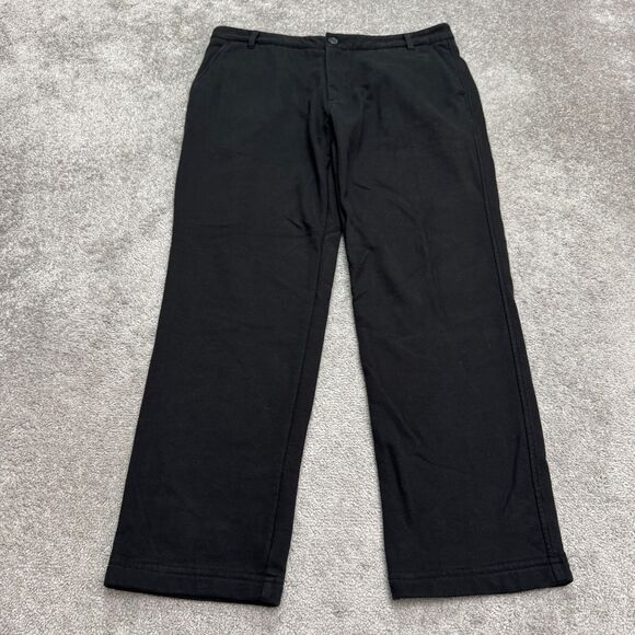 Betabrand Chino Pants Mens 36x32 Black Straight Leg Cotton Pockets Casual Active - Picture 1 of 11